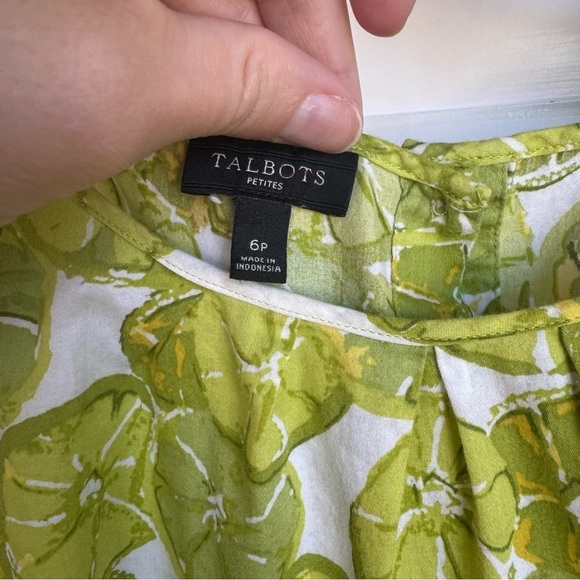 Talbots Cotton Citrus Print Button Back Resort Beach Wear - Picture 7 of 8